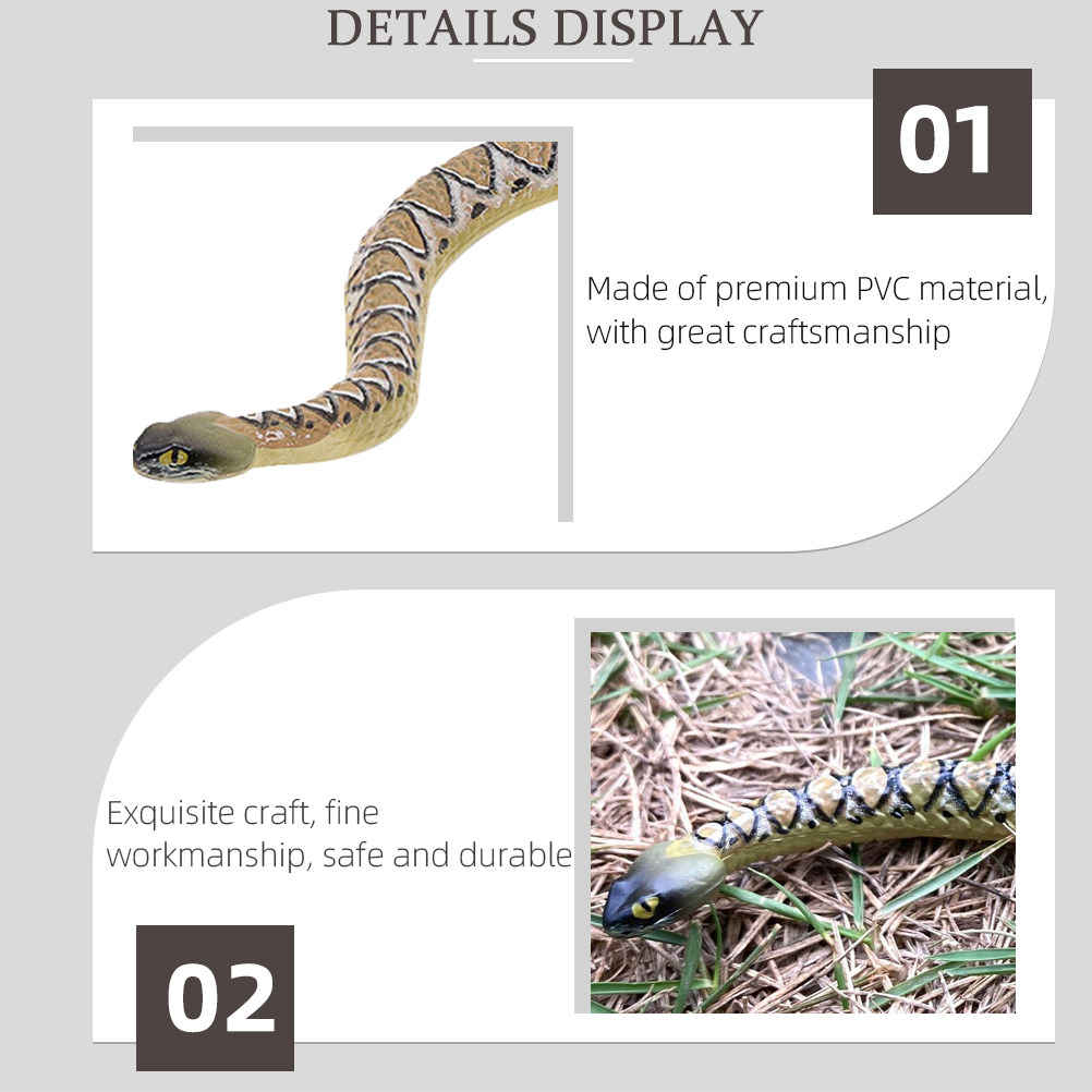 Realistic PVC Snake Decoration - огляд і ціна Prank Toys