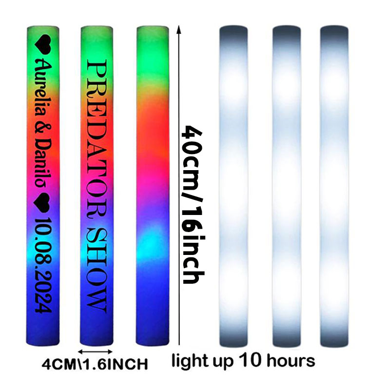 30 LED Luminous Foam Sticks Pe - огляд і ціна Flashing Led Foam Sticks Party