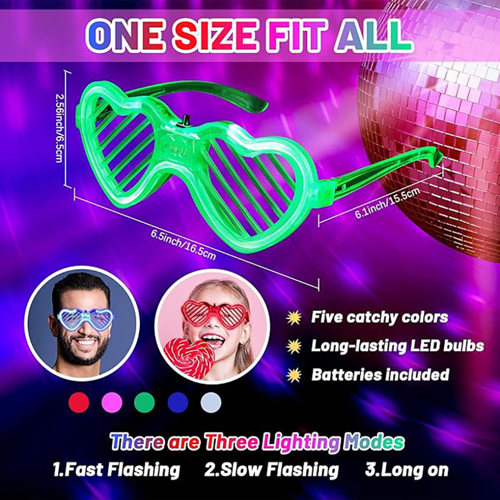 5/10/15/20/30 Pcs Led Neon Par - огляд і ціна Glow In The Dark Party Glasses